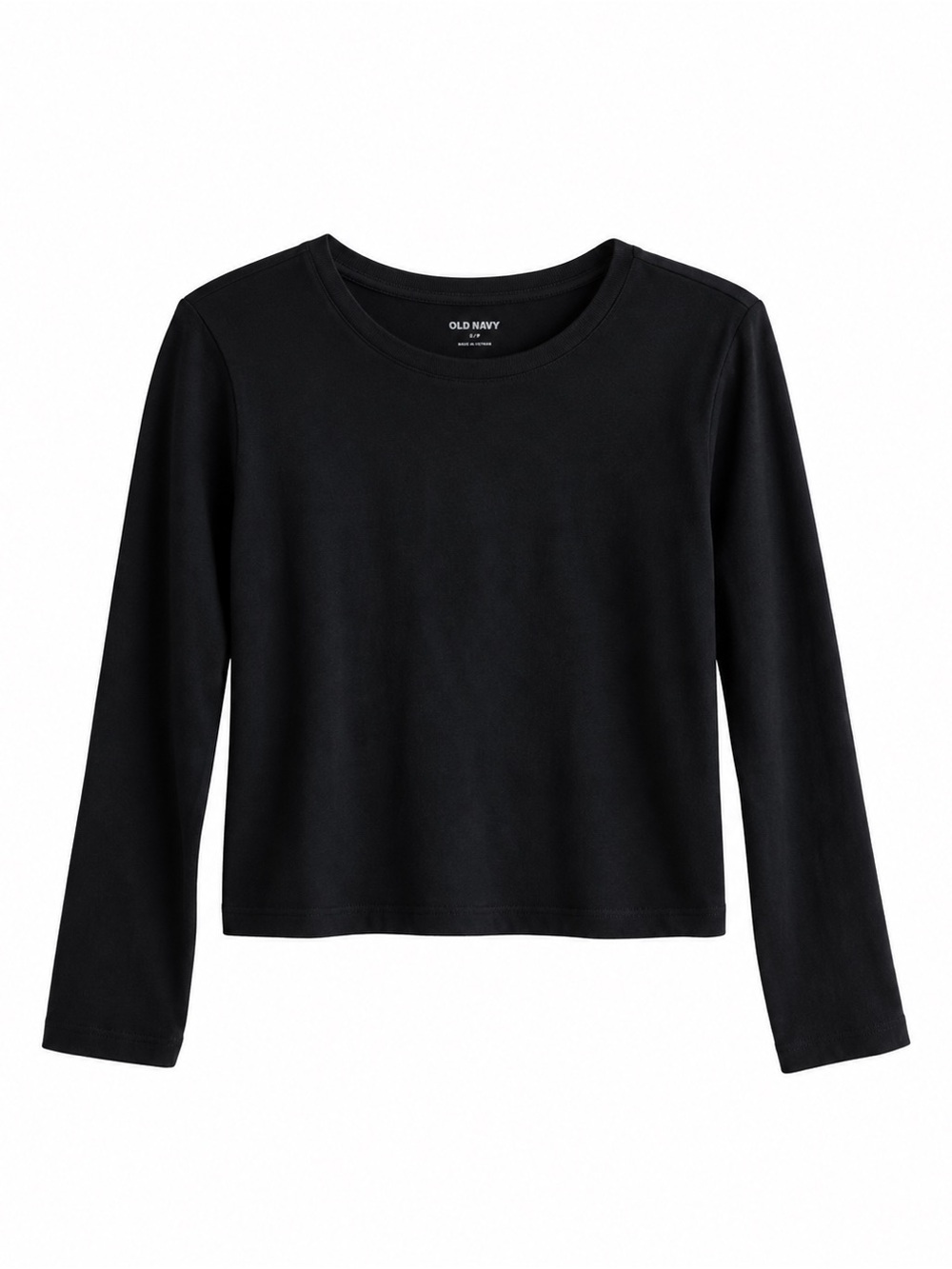 Old Navyee Black Long-Sleeve Crewneck Tee – Size Large GUC